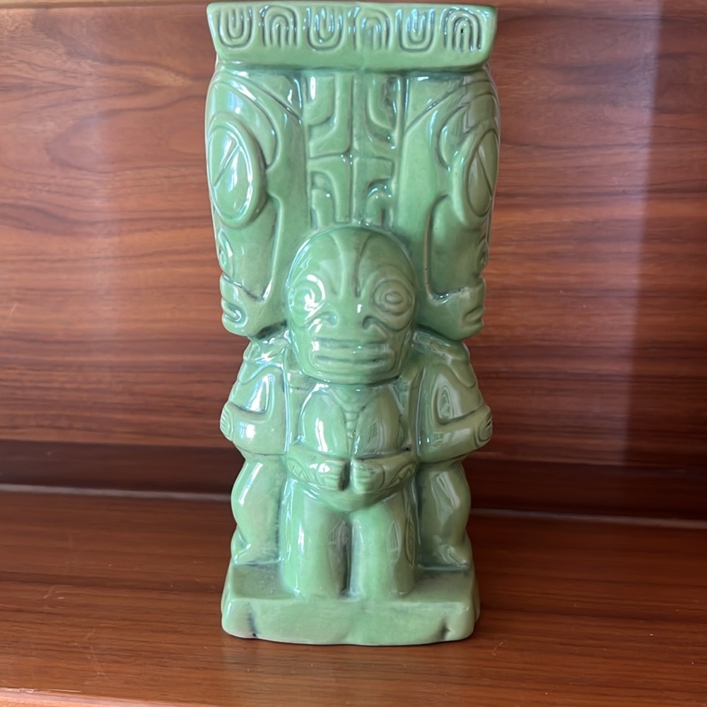 Paioio tiki mug green Philippe Tilikete Tiki Farm - Picture 4 of 7